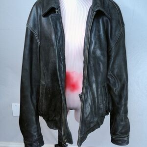 Joseph & Feiss Black Bomber Jacket
